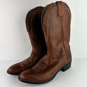 Tony Lama Leather Western Cowboy Boots